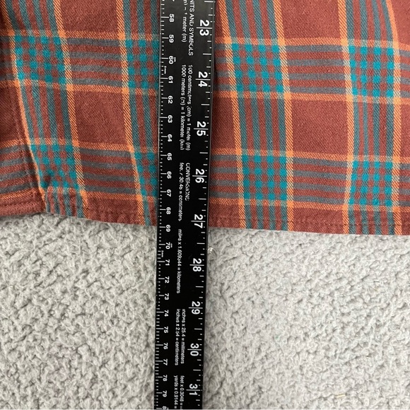 Duluth Trading Co Flannel Shirt Women XL Plaid Swingin' Pocket Button Front - Picture 6 of 9